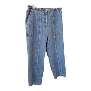 Vintage Ralph Lauren Jeans High Rise SIDE BUCKLES SQ Pocket Womens 10